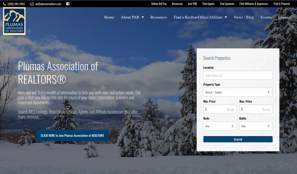 to Your New Plumas Association of Realtors